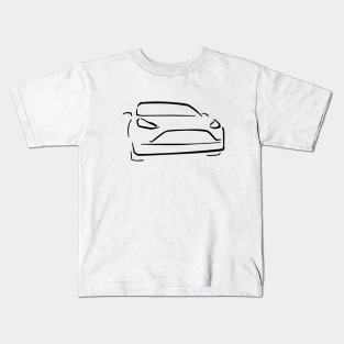 Electric Car Abstract Drawing Kids T-Shirt